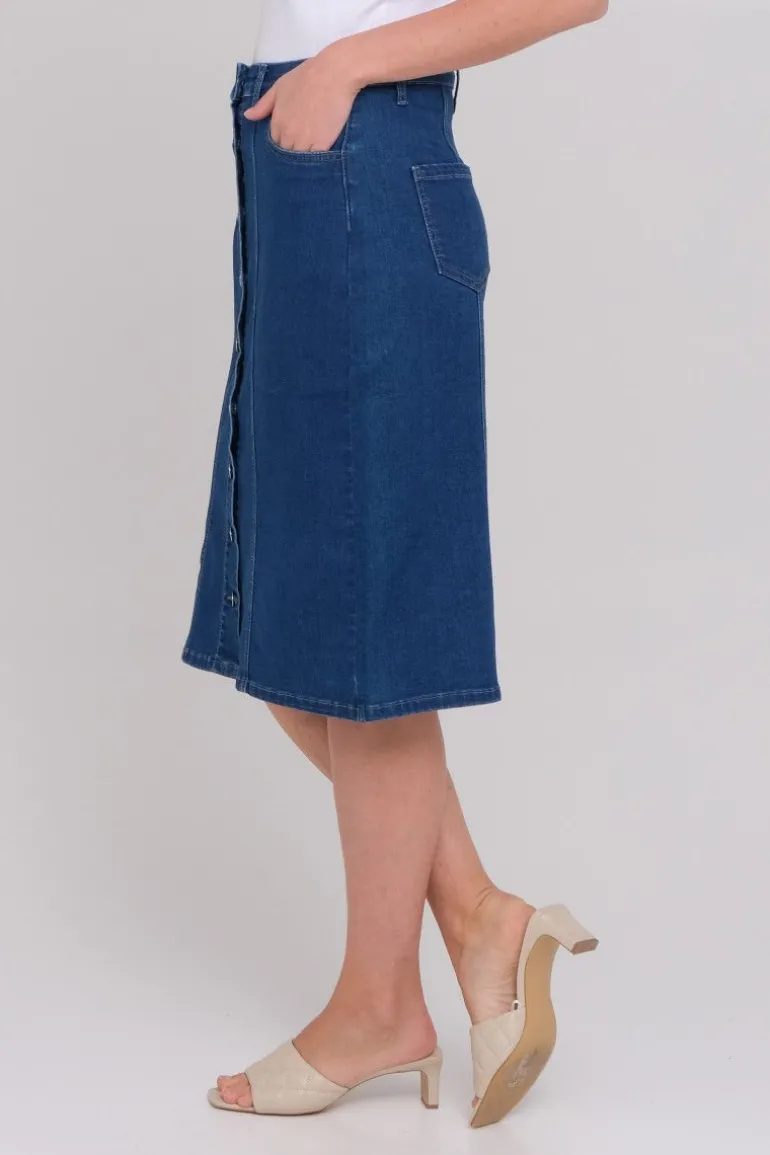 Iben denim skjørt