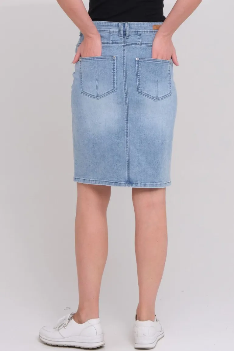 Izzy denim skjørt